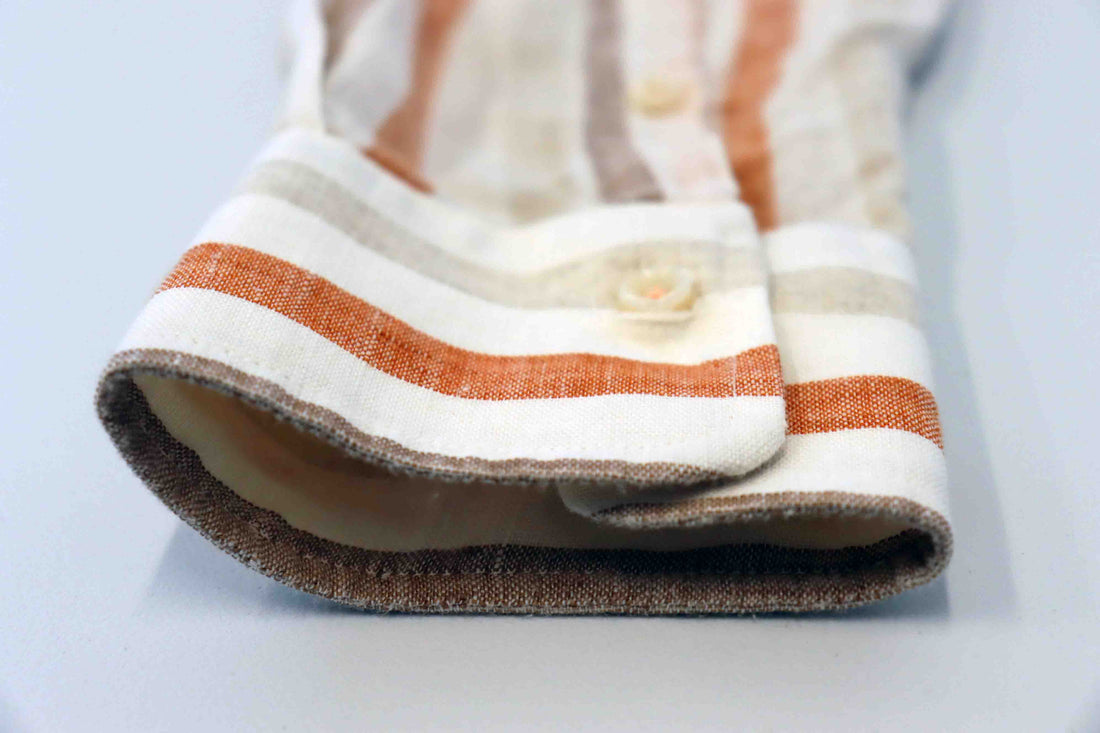 Ingram L/S Linen Shirt | Summer Stripe