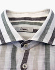 Ingram L/S Linen Shirt | Genoa Green