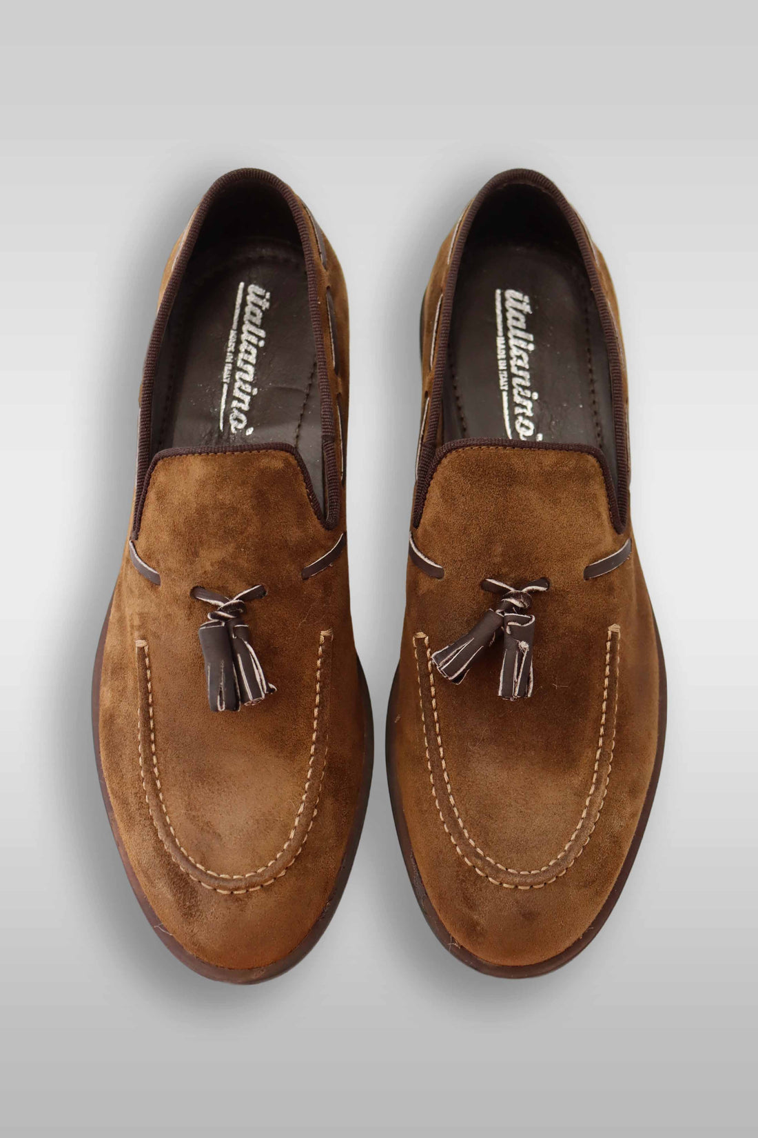Italianino Suede Loafer | Brown
