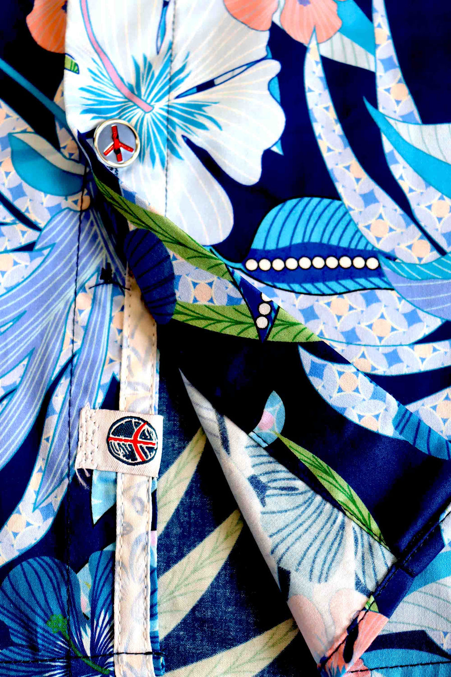 John Lennon S/S Shirt | Blue Floral
