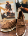 Luca Rossi Suede Loafer | Brown