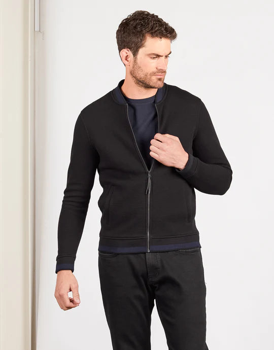 Rembrandt Domino Black Knit | Bomber