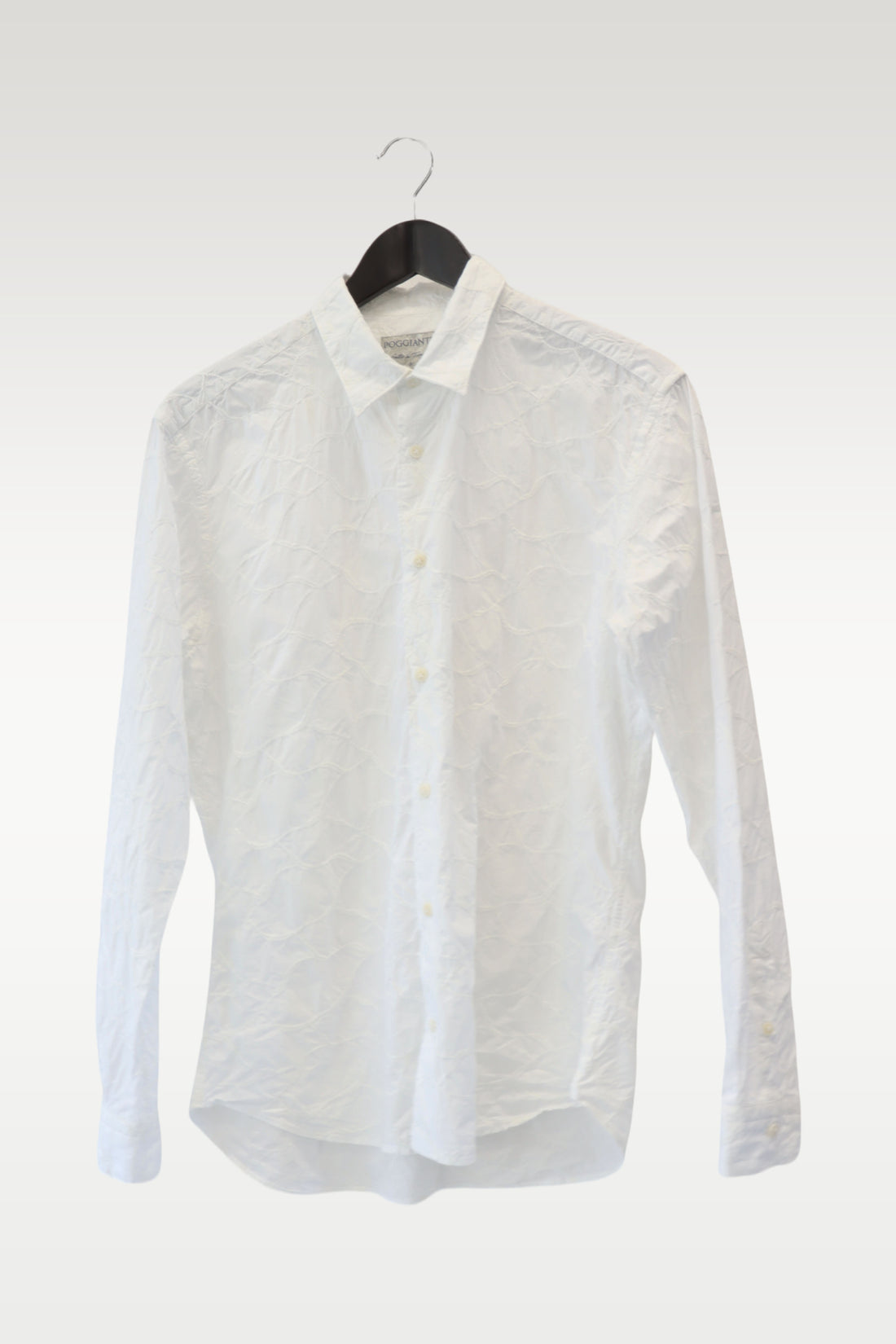 Poggianti L/S Shirt | Embellished White