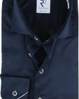 R2 Widespread Fine Twill L/S Shirt | Navy Oxford