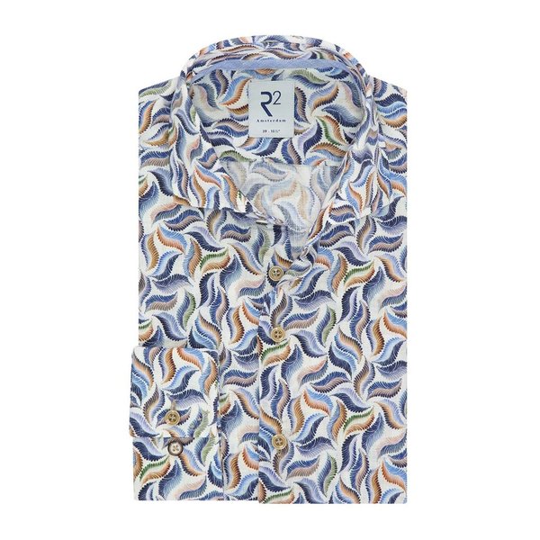 R2 Widespread Linen L/S Shirt | Tree Leaves