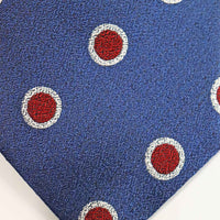 Rembrandt Tie | Blue & Wine Dots