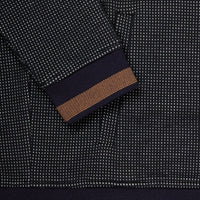 Rembrandt Domino Navy Knit Bomber - Alexanders on Tennyson