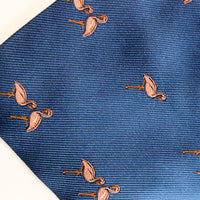 Tino Cosma Tie | Royal Blue Flamingo