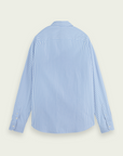 Scotch & Soda Classic Organic Cotton L/S Shirt | Blue