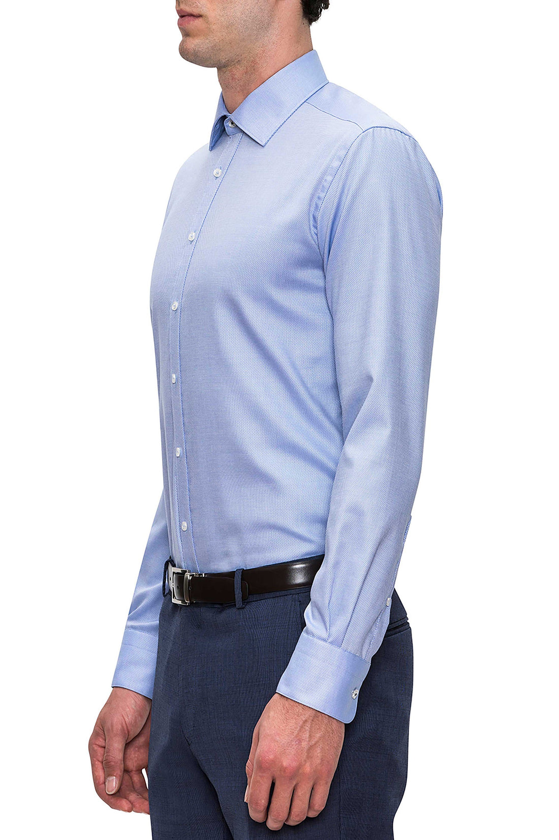 Joe Black Pioneer L/S Shirt | Blue Texture