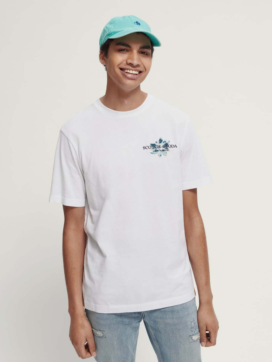 Scotch & Soda Jersey Crew T-Shirt | White