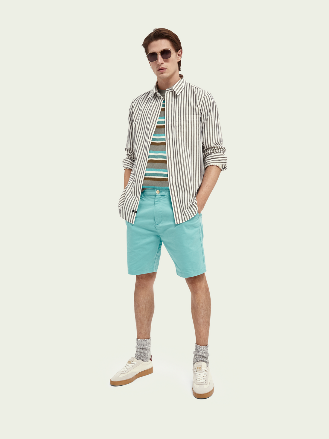 Scotch & Soda Relaxed Fit L/S Shirt | Stripe