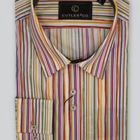 Cutler & Co Nigel L/S Shirt | Dynamite Multi Stripe