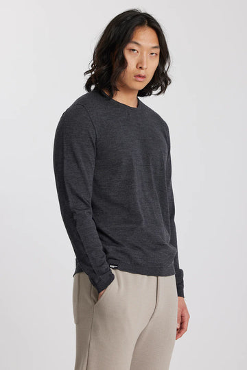 Standard Issue Merino Fine Crew | Gunmetal