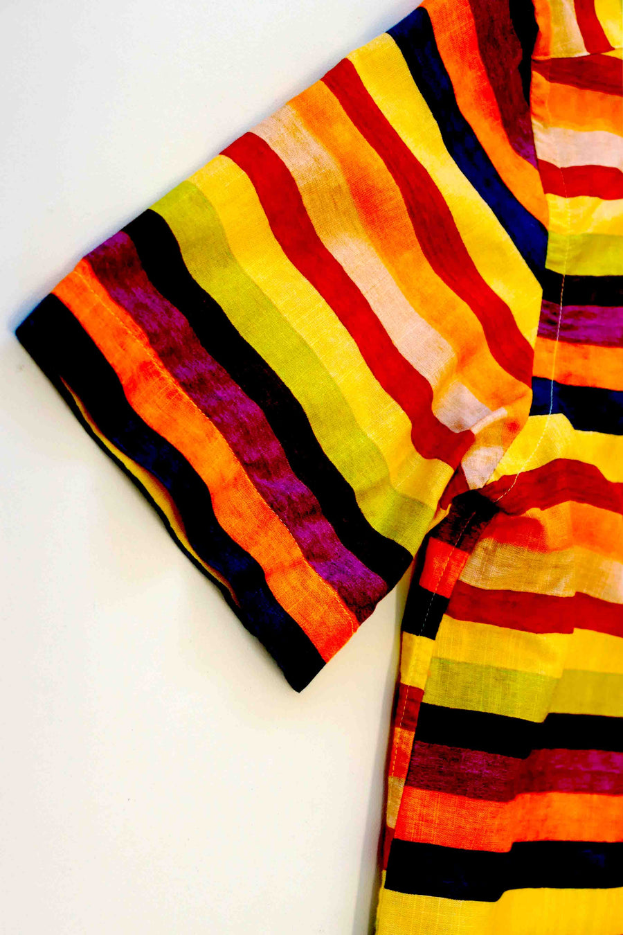 Osvaldo Trucchi S/S Shirt | Horizontal Stripe Ochre