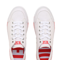 Diesel S-ATHOS LOW Sneakers | White & Red