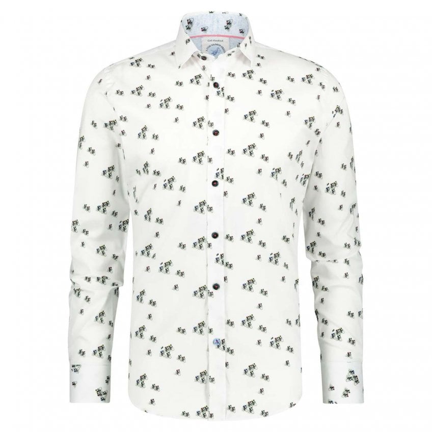 A Fish Named Fred L/S Shirt | Cycling White