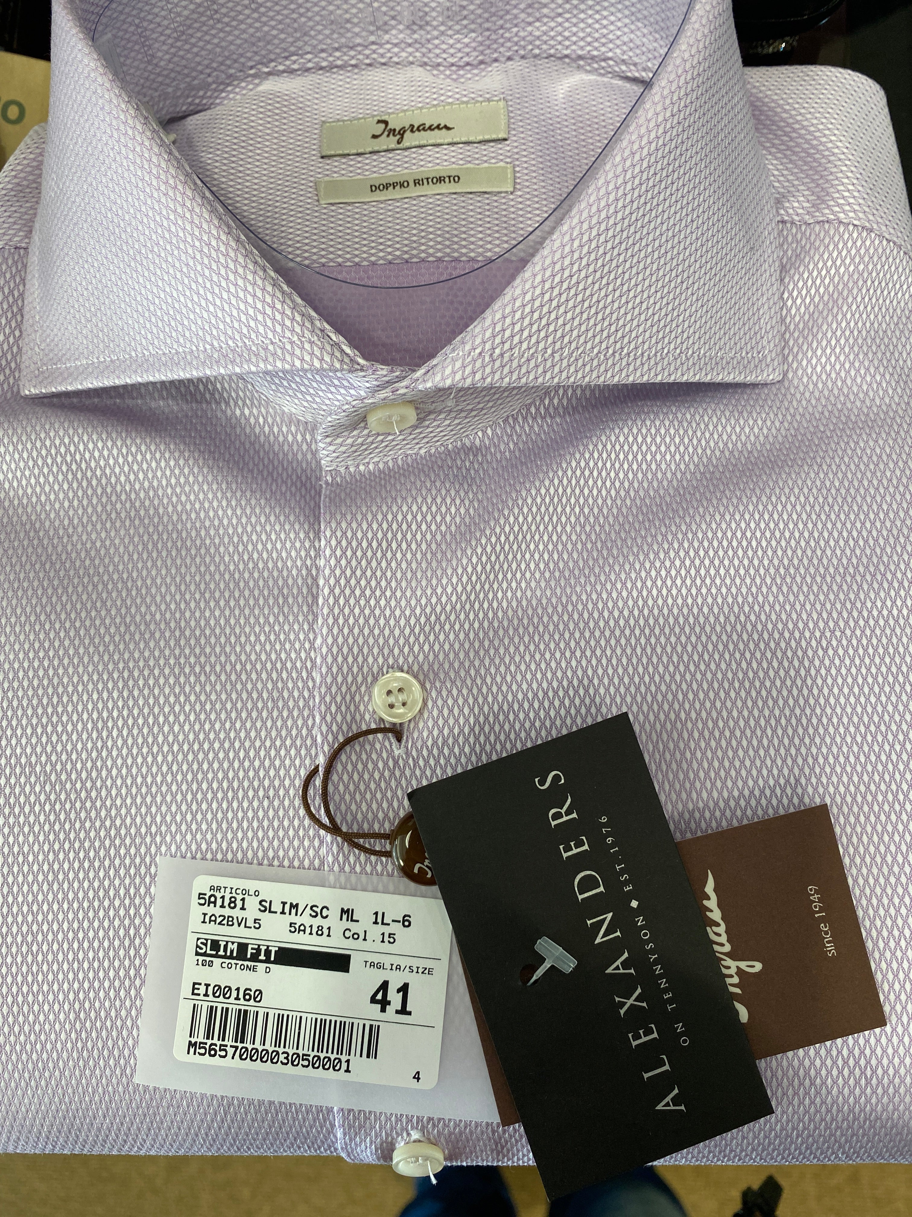 Ingram L/S Business Shirt Slim Fit - Alexanders on Tennyson