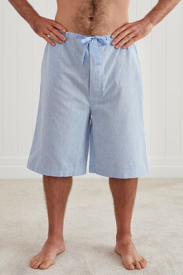 Baksana Liam Sleep Shorts | Light Blue