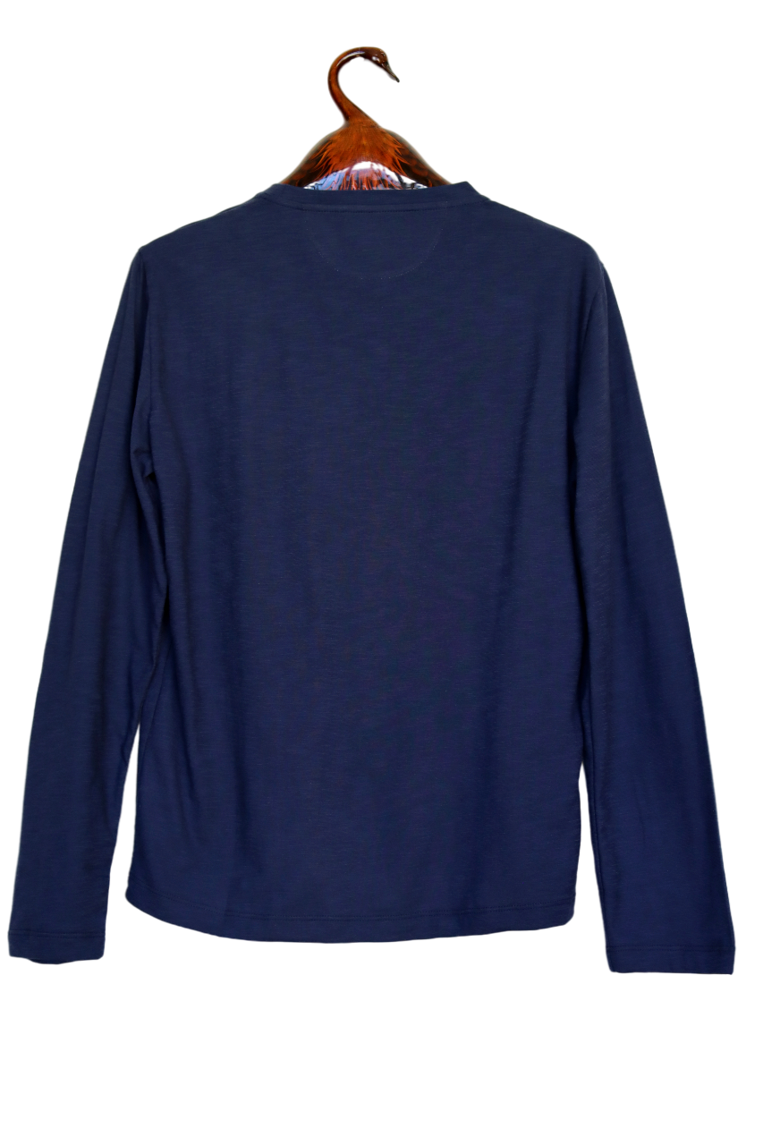 Poggianti Long-Sleeve T-Shirt | Navy