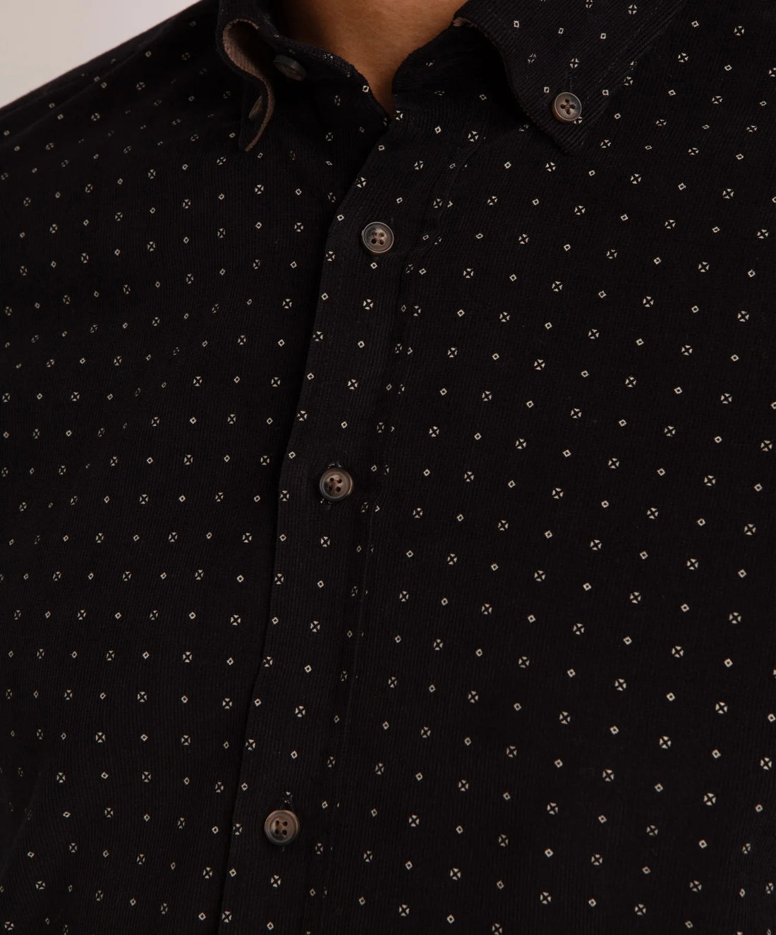 Guide London L/S Shirt | Corduroy Geometric