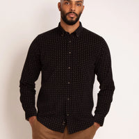 Guide London L/S Shirt | Corduroy Geometric