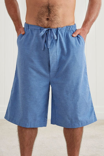 Baksana Theo Sleep Shorts | Denim Blue