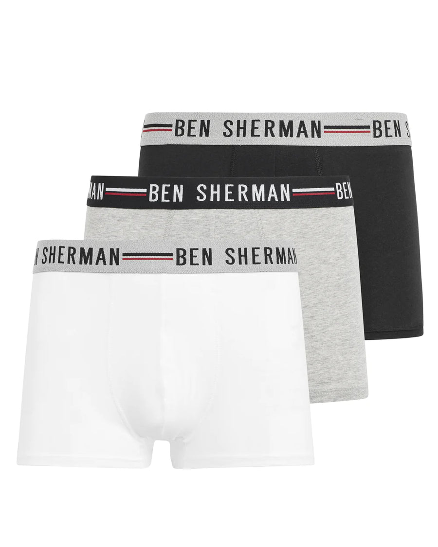 Ben Sherman Roman Trunks 3 Pack