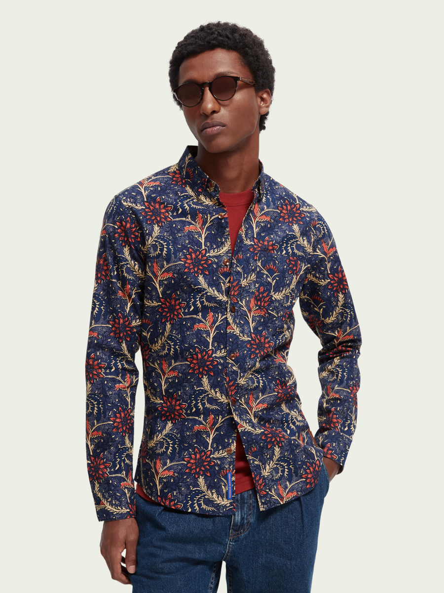 Scotch & Soda L/S Printed Organic Shirt | Combo C