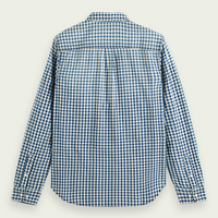 Scotch & Soda Yarn Dyed Check L/S Shirt | Indigo