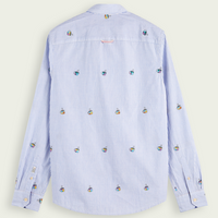 Scotch & Soda Slim Coupe L/S Shirt | Jacquard Stripe
